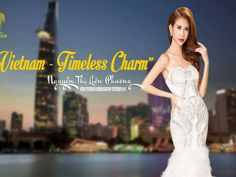 Liên Phương âm thầm lên đường dự thi Hoa hậu Đại sứ du lịch thế giới 2017