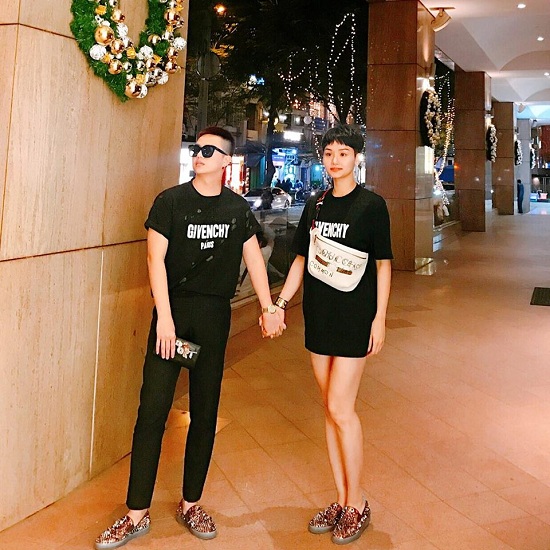 Miu Lê và Duy Khánh rủ nhau diện đồ đôi xuống phố đi dạo.