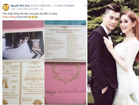 Hé lộ thiệp cưới mời 500 khách VIP của Lâm Khánh Chi và 'phi công' kém 8 tuổi