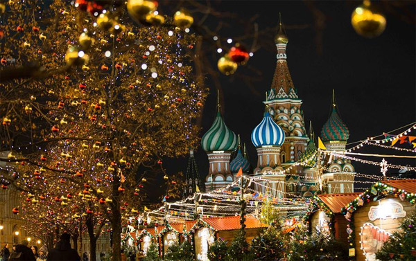 'Mãn nhãn' cảnh trang hoàng đón năm mới ở Thủ đô nước Nga