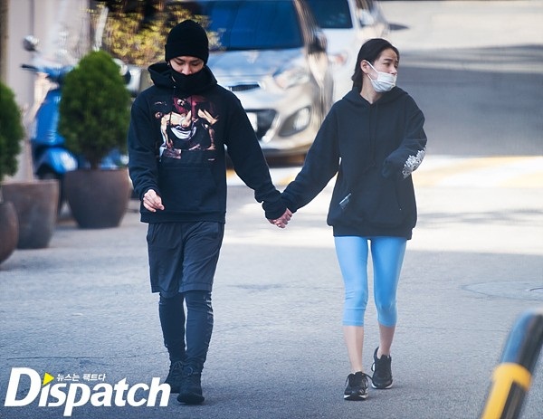 Taeyang và Min Hyo Rin không ngần ngại thể hiện tình cảm và hẹn hò công khai