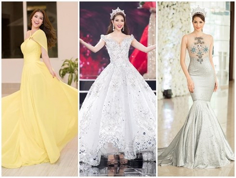 Những chiếc váy giúp Phạm Hương tỏa sáng từ khi bắt đầu đến lúc kết thúc HHHVVN 2017