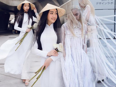 Fung La hoá &quot;bạch phát ma nữ&quot; đối lập Ngọc Trân tại Seoul Fashion Week 2018
