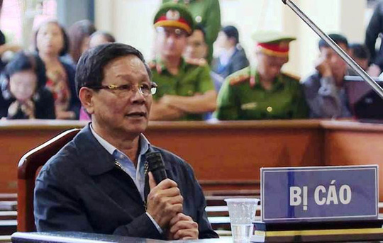 Bị cáo Phan Văn Vĩnh tại phiên xử