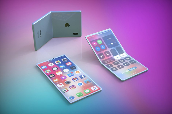 Đáng chú ý khi mẫu iPhone nắp gập của Apple sẽ có khả năng gập đôi về cả hai phía.
