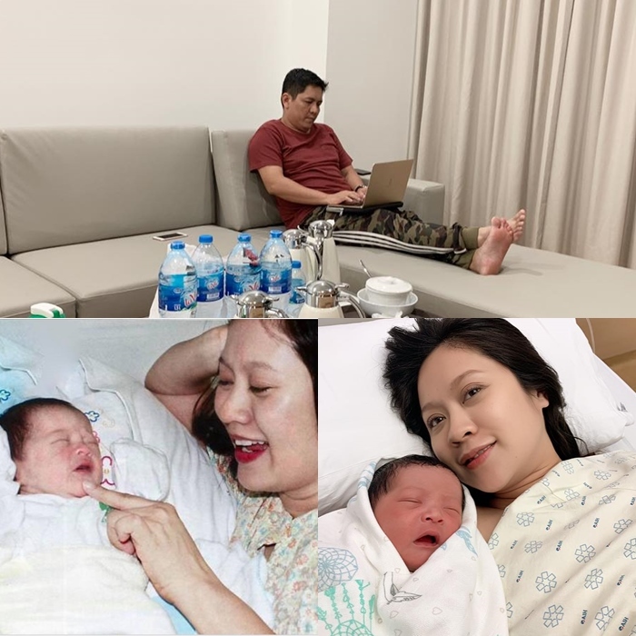 Sáng 7/2, diễn viên Thanh Thúy đã sinh con trai thứ 2 cho đạo diễn Đỗ Đức Thịnh. Trên trang cá nhân, nam đạo diễn chia sẻ hình ảnh vợ mình đang bên hai con trong ngày mới chào đời, cùng câu hỏi: 