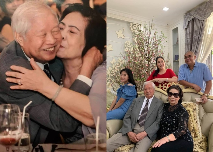 Nghệ sĩ Hồng Vân khoe hình ảnh bên gia đình và khoảnh khắc ngọt ngào của bố mẹ cô. Nữ diễn viên viết: 
