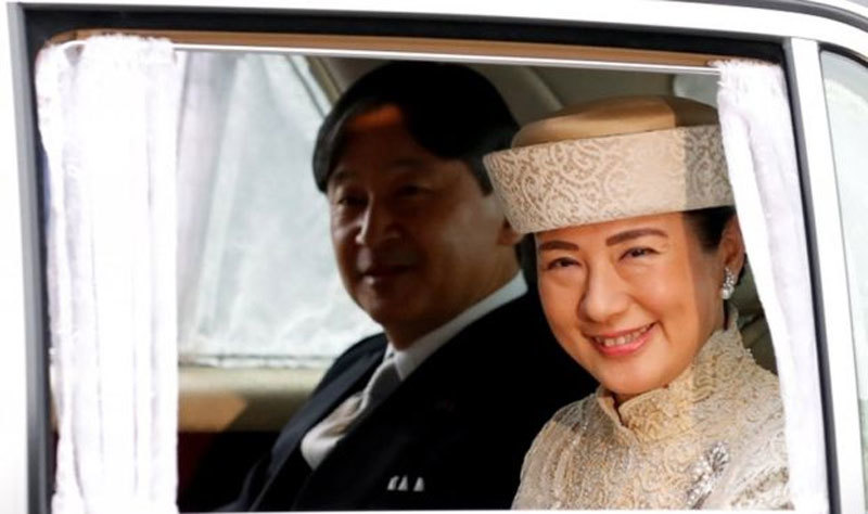 Tân Nhật hoàng Naruhito và hoàng hậu Masako. (Ảnh: Reuters)
