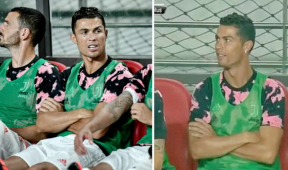 Thế nhưng C.Ronaldo lại phải ngồi ngoài vì căng cơ!