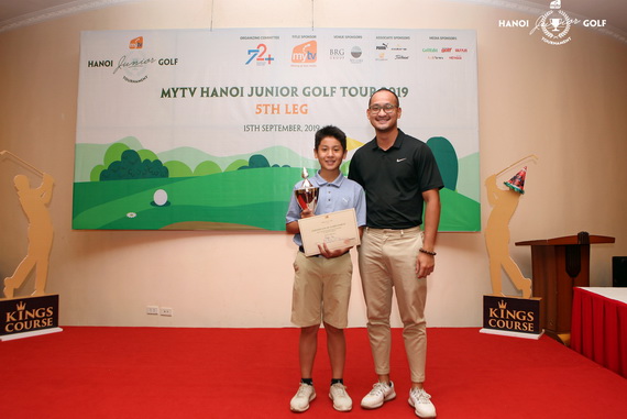 Đoàn Uy vô địch vòng 5 giải MyTV Hanoi Junior Golf Tour 2019