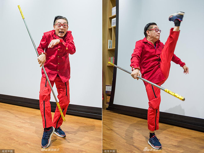 'Tôn Ngộ Không' Lục Tiểu Linh Đồng phong độ, múa võ khỉ ở tuổi 60