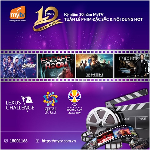 Tuần lễ phim đặc sắc, món quà tri ân khán giả nhân kỉ niệm sinh nhật 10 năm của MyTV