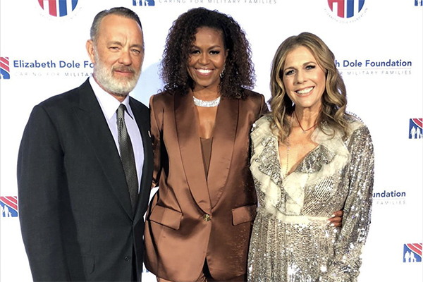 Bà Michelle Obama, Tom Hanks trong sự kiện vừa diễn ra.