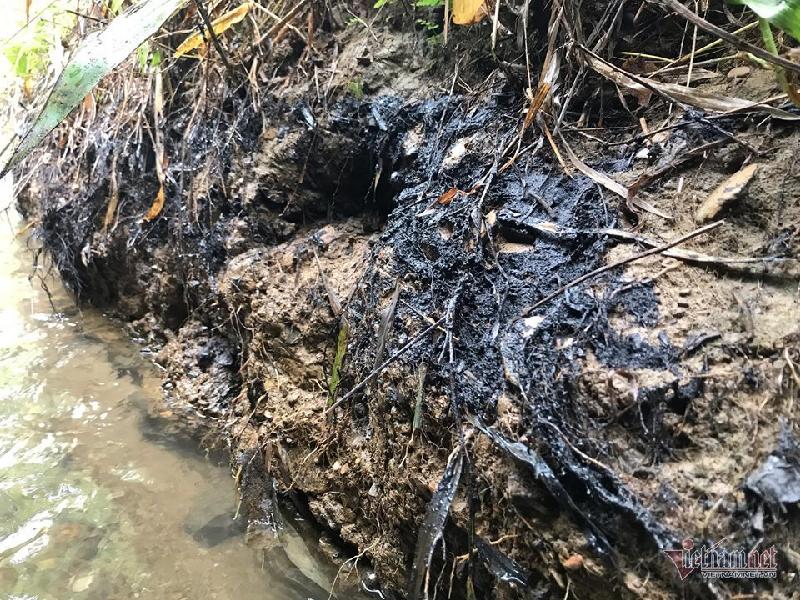 Hòa Bình mổ xẻ hiện trường đổ dầu thải đầu nguồn nước sạch sông Đà